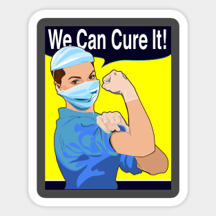 We can cure it Sticker